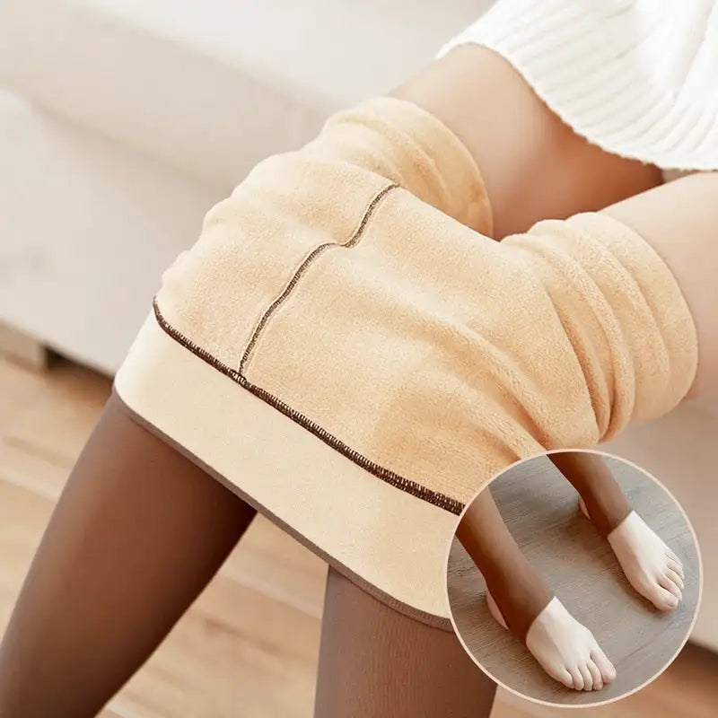 Collant doublé en polaire