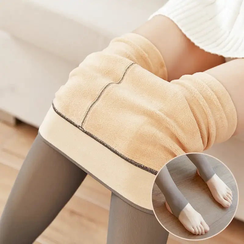 Collant doublé en polaire