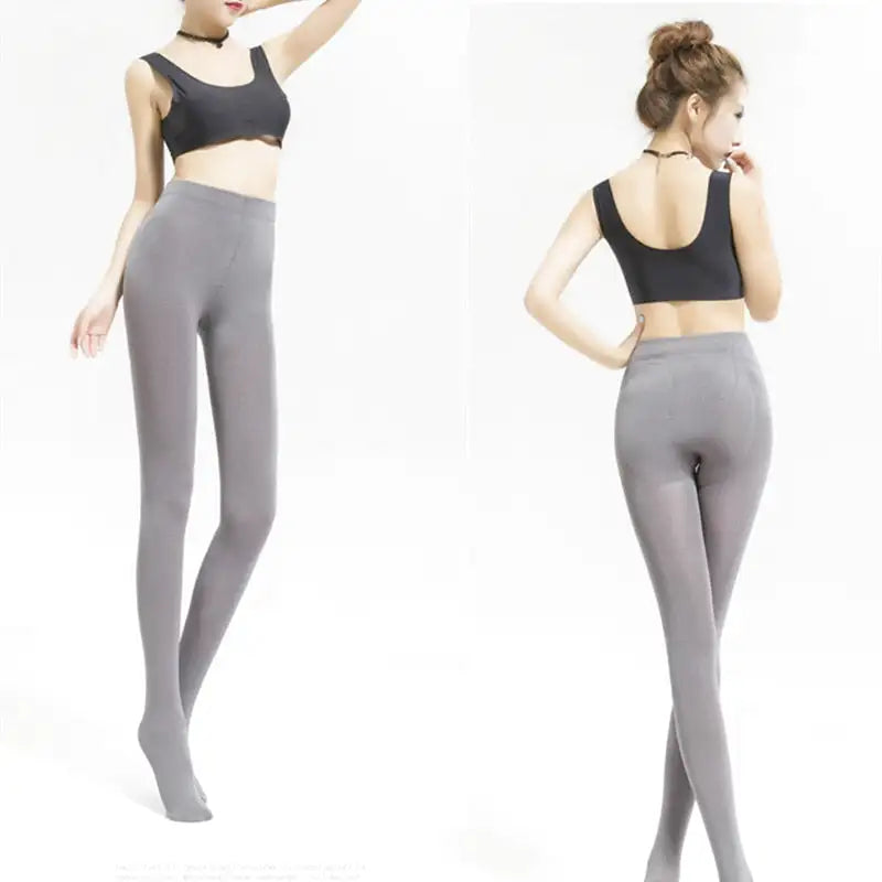 Faux collant polaire translucide