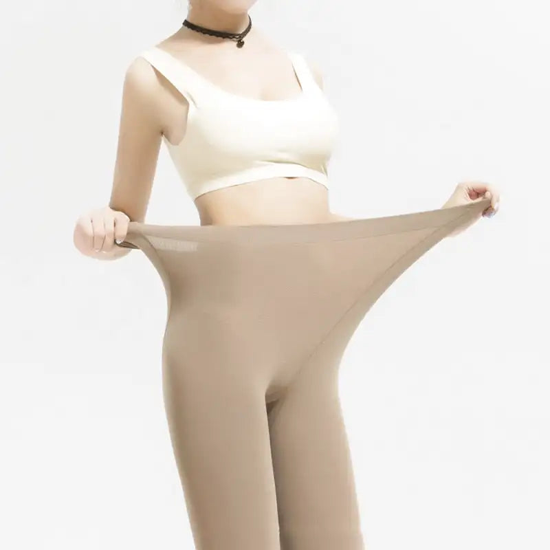 Faux collant polaire translucide