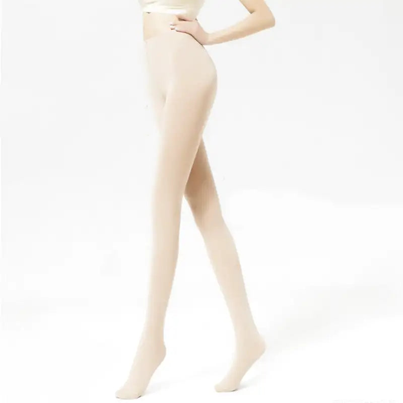Faux collant polaire translucide