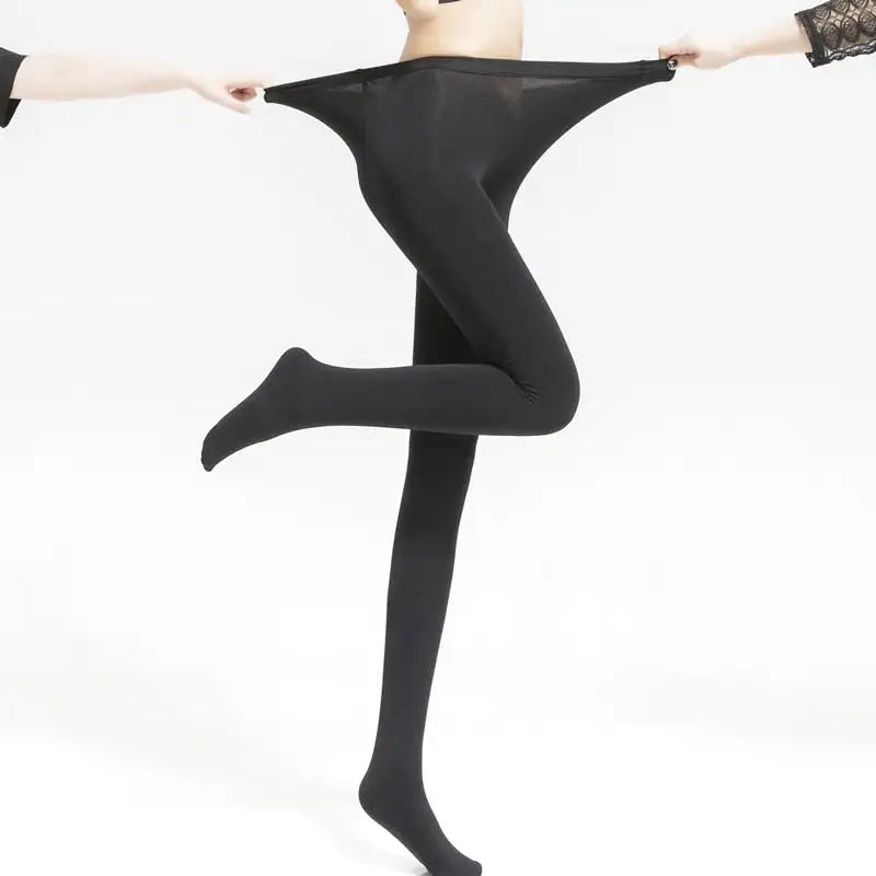 Faux collant polaire translucide